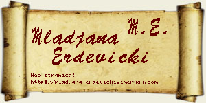 Mlađana Erdevički vizit kartica